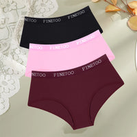 3-Pack Cotton Letter-Belt Women’s Underwear