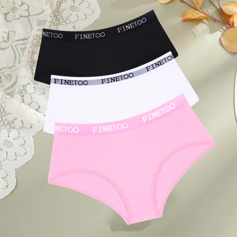 3-Pack Cotton Letter-Belt Women’s Underwear