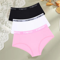 3-Pack Cotton Letter-Belt Women’s Underwear