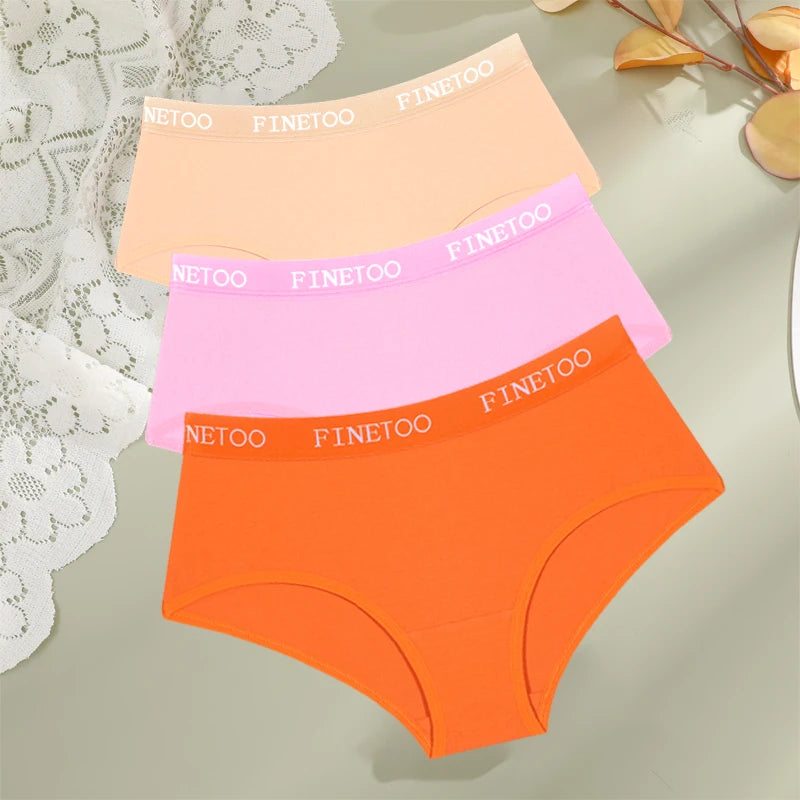 3-Pack Cotton Letter-Belt Women’s Underwear