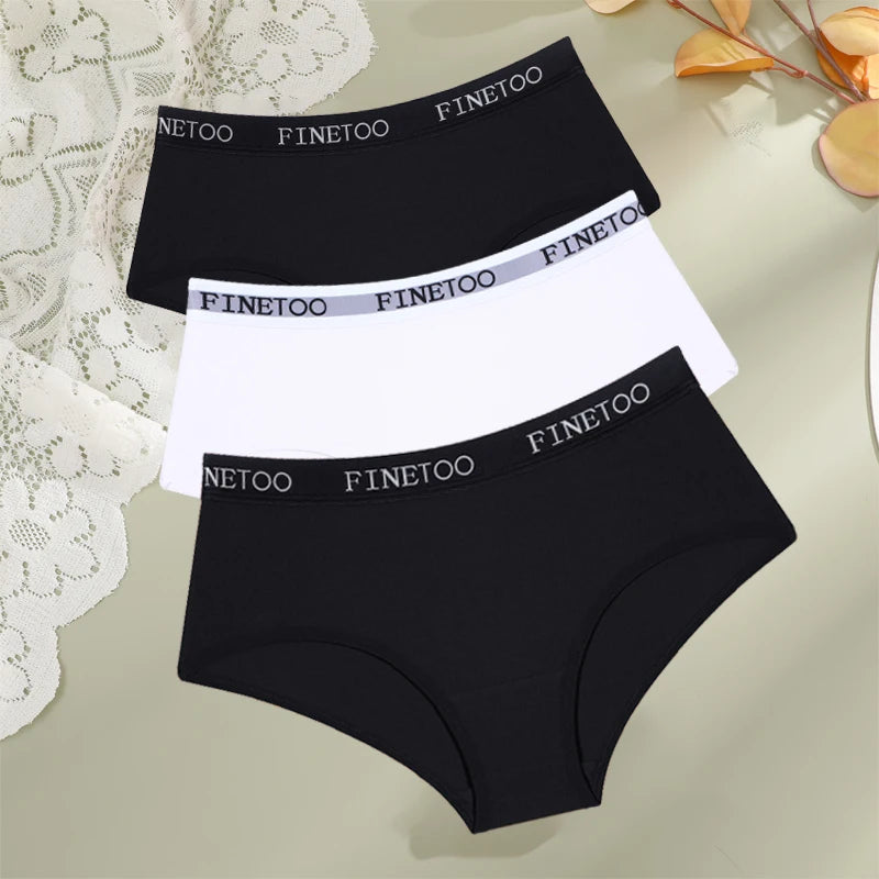3-Pack Cotton Letter-Belt Women’s Underwear