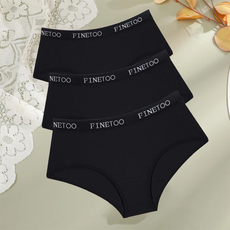 3-Pack Cotton Letter-Belt Women’s Underwear