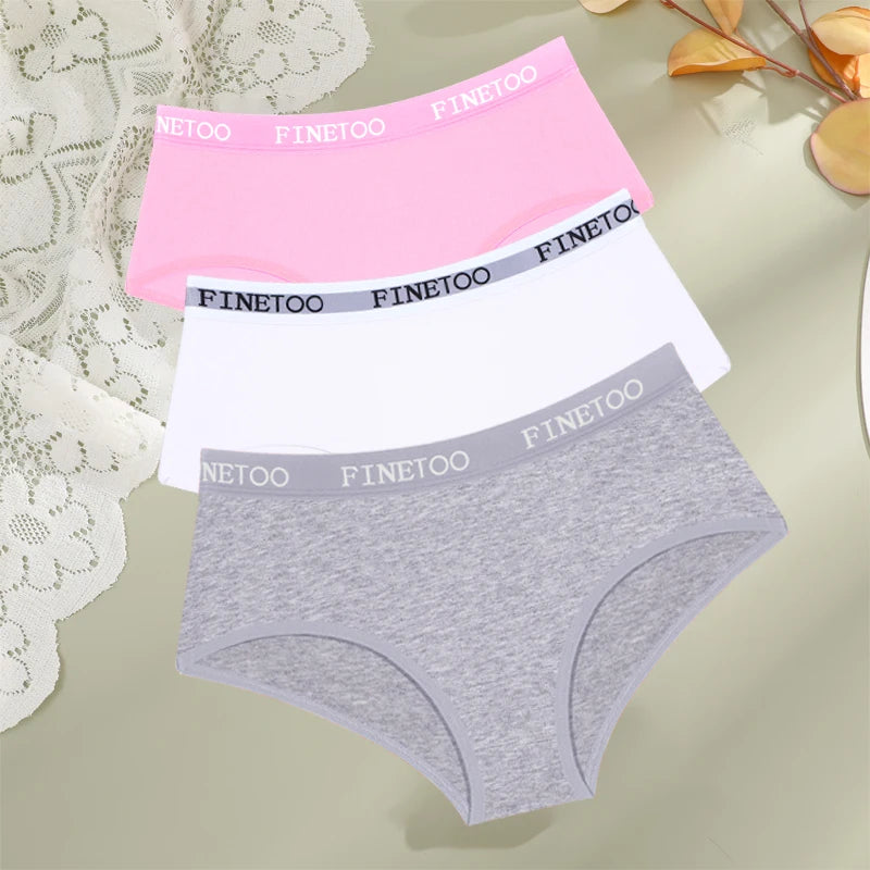 3-Pack Cotton Letter-Belt Women’s Underwear