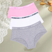 3-Pack Cotton Letter-Belt Women’s Underwear