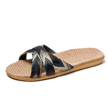 Soft Linen Indoor Shoes for Comfort