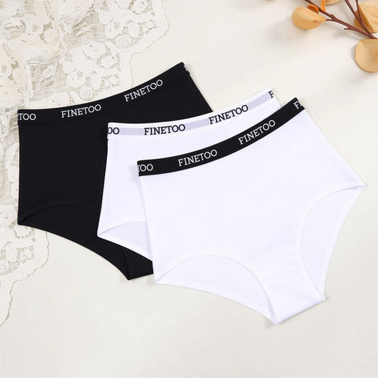 3-Pack Cotton Letter-Belt Women’s Underwear